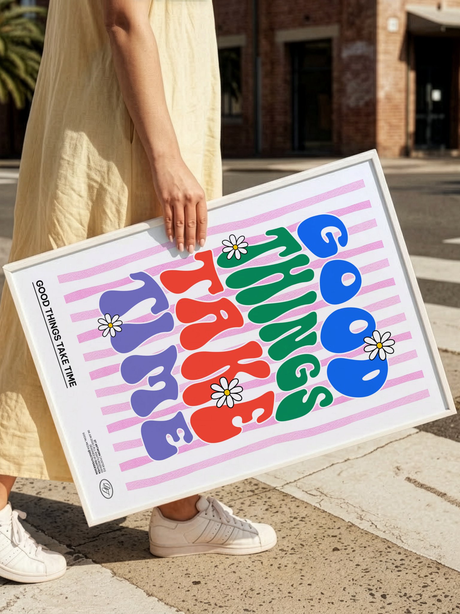 "GOOD THING TAKE TIME" Print Poster (Unframe) product image (40)