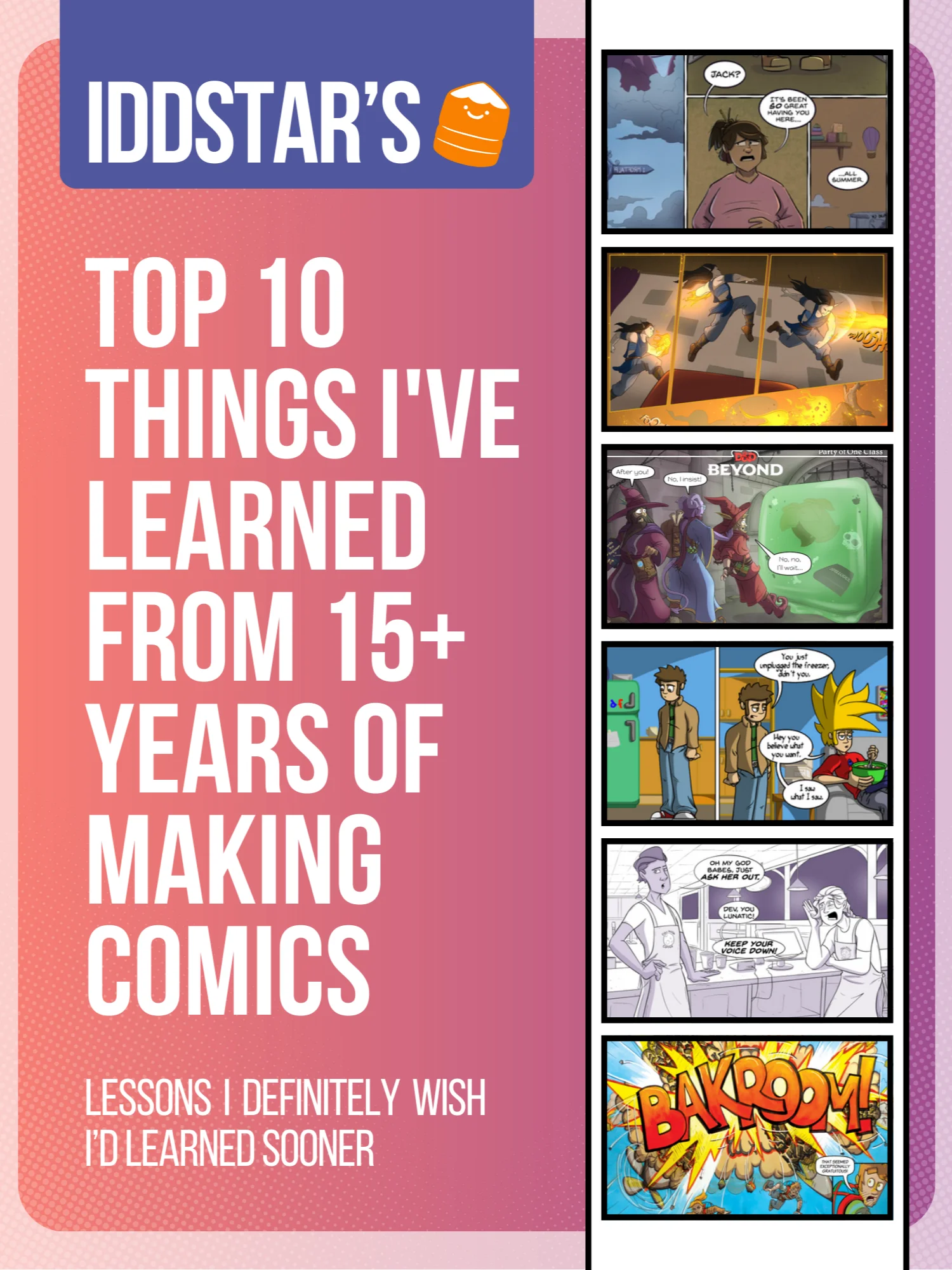 Iddstar’s Top 10 Things I've Learned From 15+ Years of Making Comics | Printed Book product image (1)