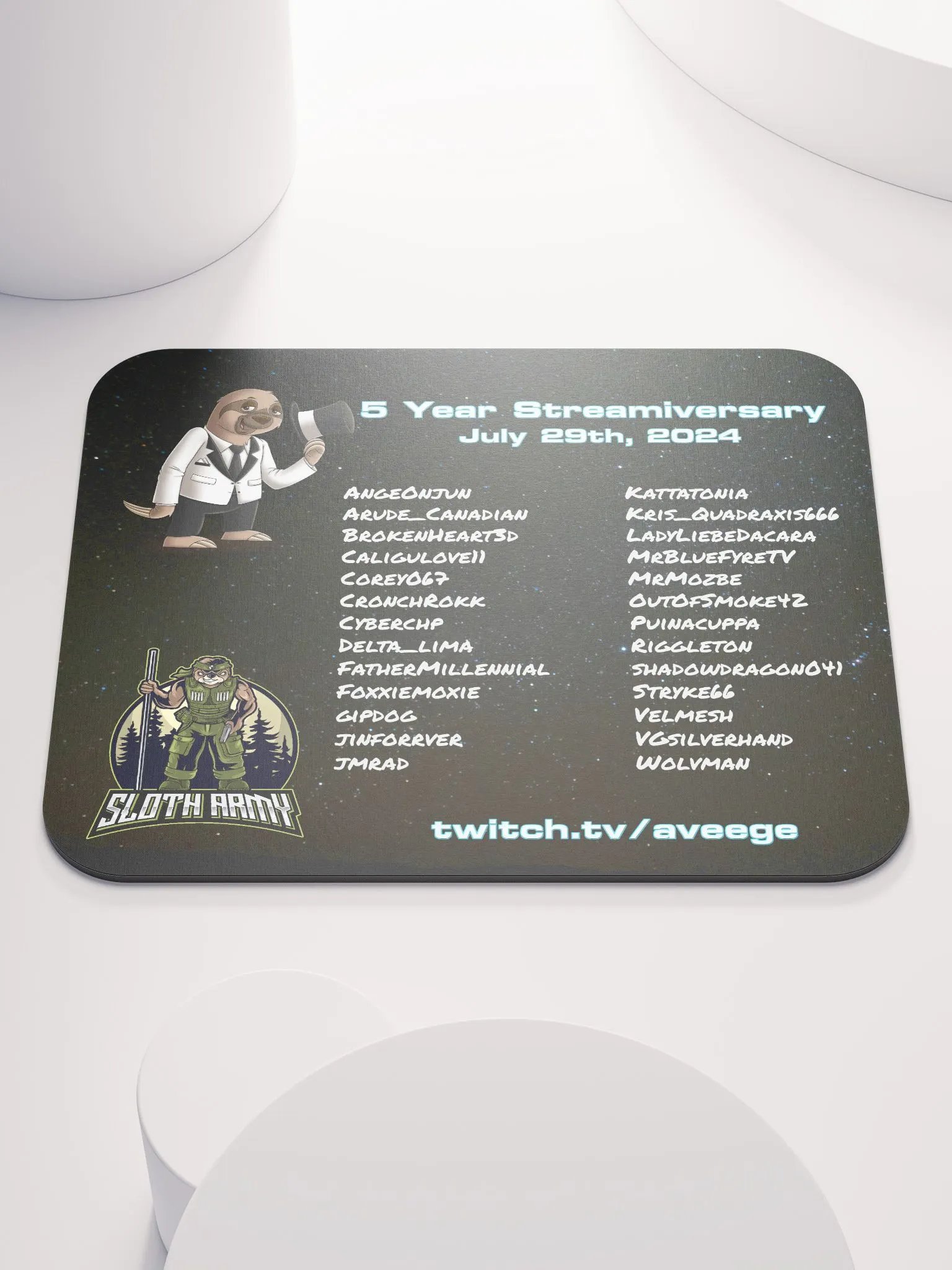5yr Streamiversary Mousepad product image (1)