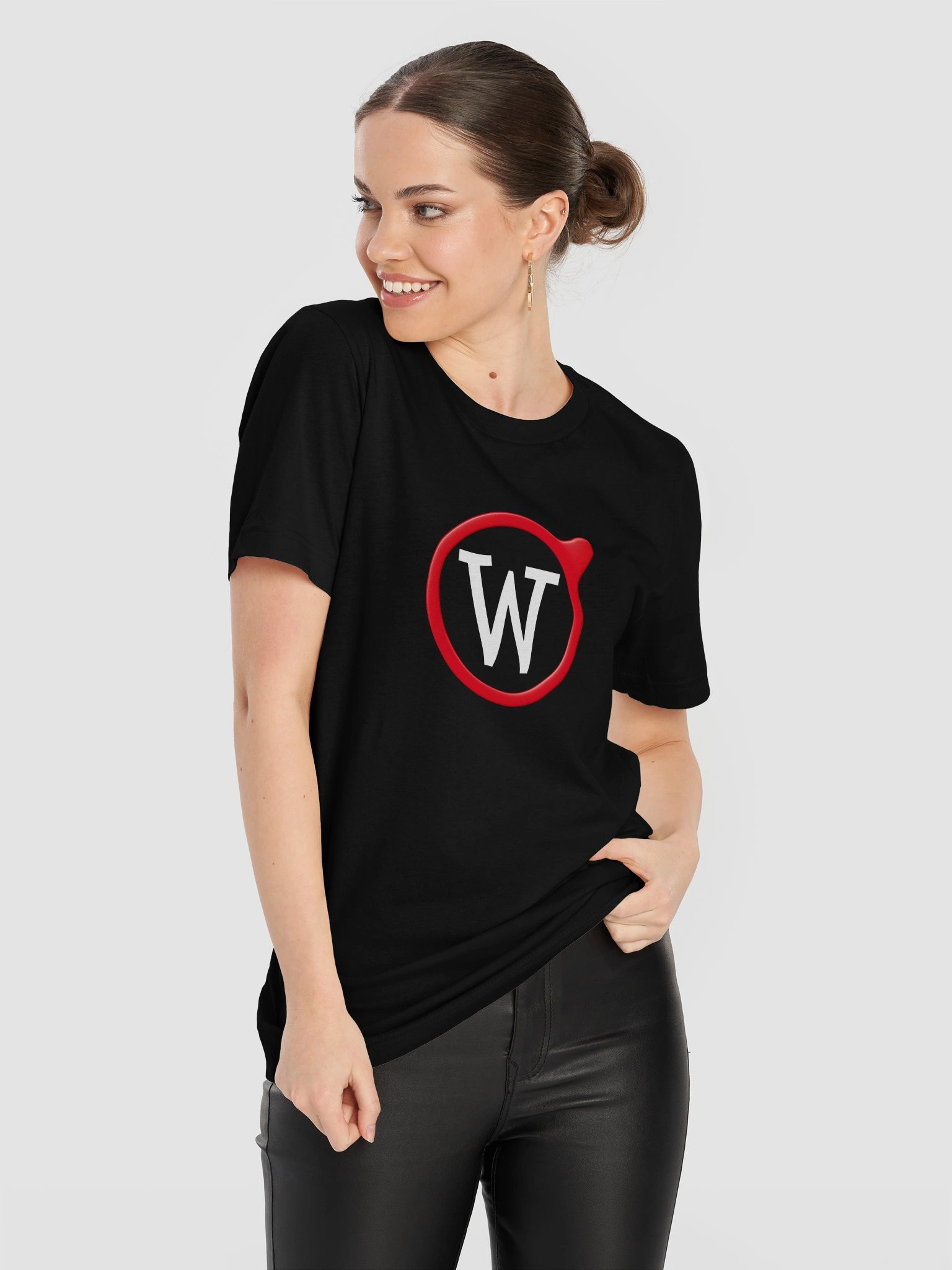 the striking Weckipedia logo on a supersoft t-shirt - black product image (11)
