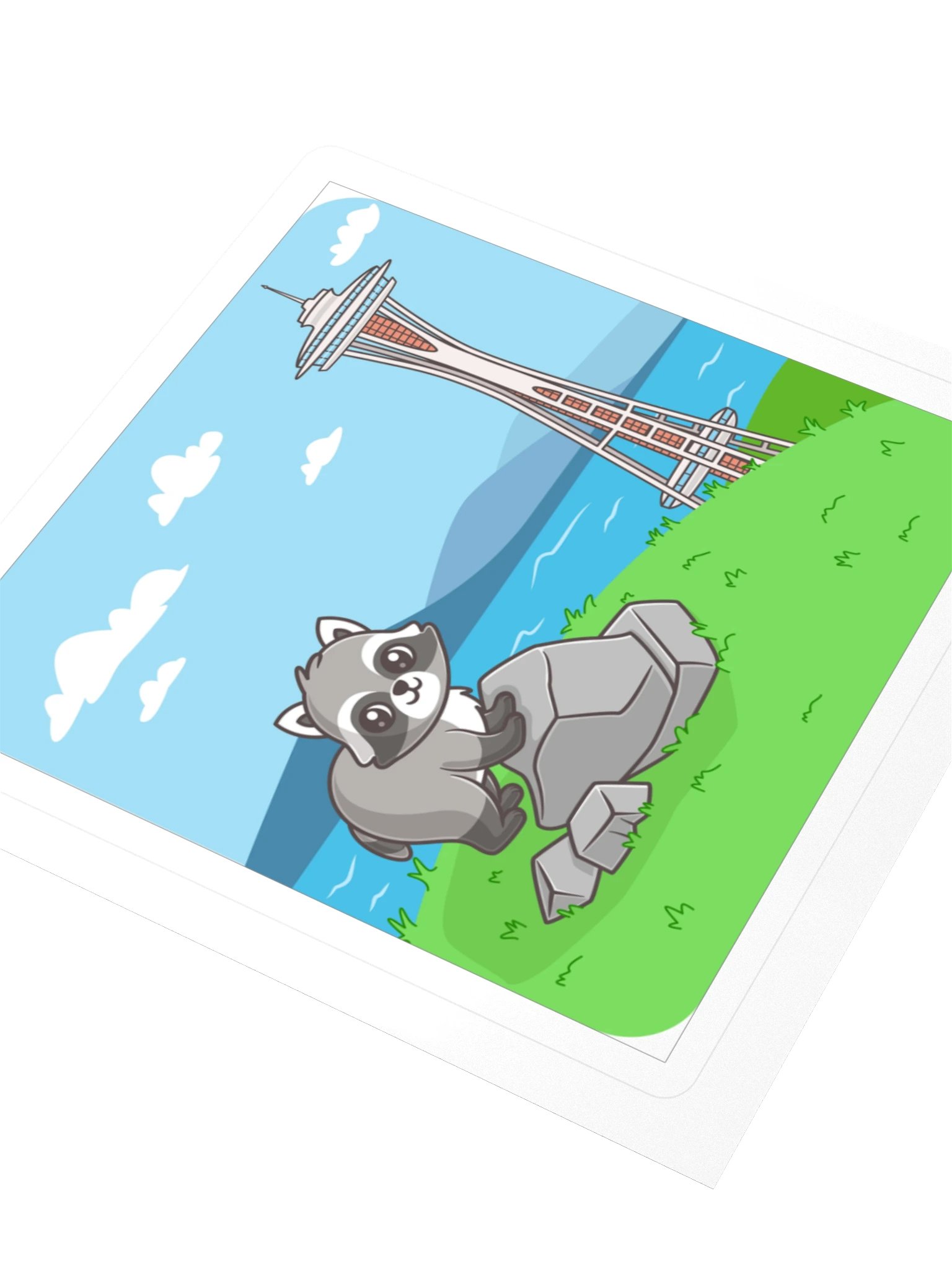 The Cutest Raccoon in Seattle Sticker product image (3)