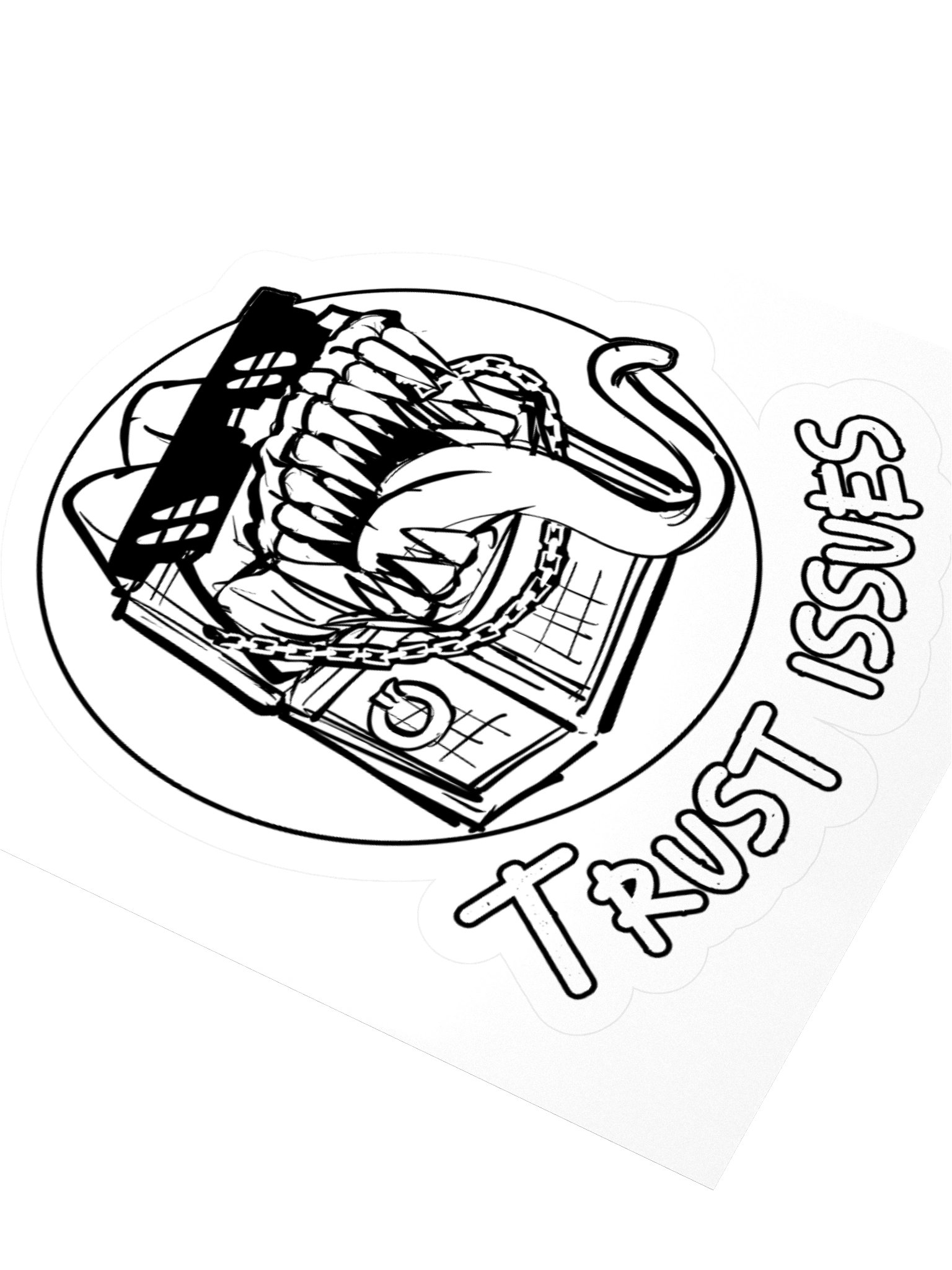 "Trust Issues..." sticker product image (9)