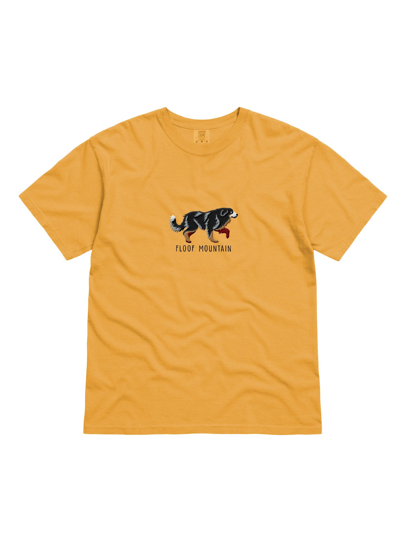 Floof Mountain T-Shirt(Embroidered) of a Great Pyrenees(Black & Tan) product image (4)