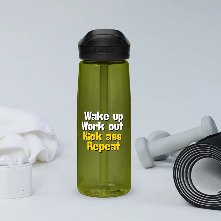 CamelBak Water Bottle💧 Wake up. Work out. Kick ass. Repeat product image (1)