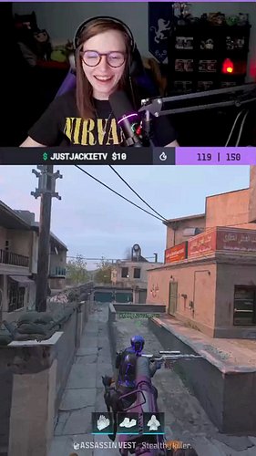 No Scope Headshot 👀 #kickstreaming #gamergirl #girlgamer #callofduty #modernwarfare