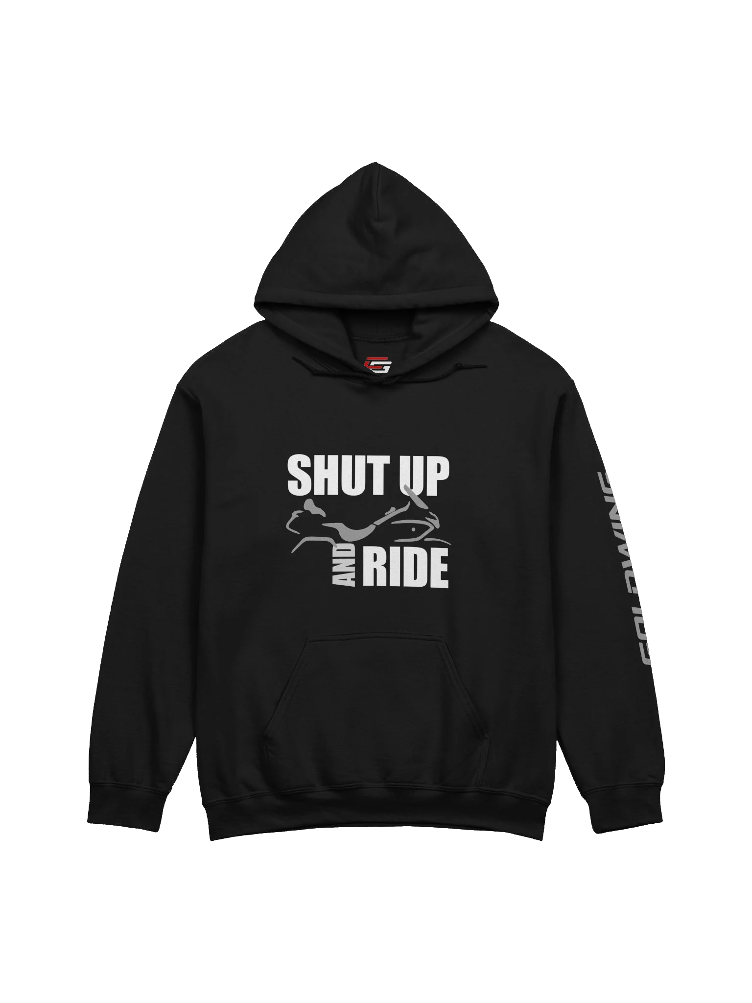 SHUT UP and RIDE Hoodie Goldwing product image (1)