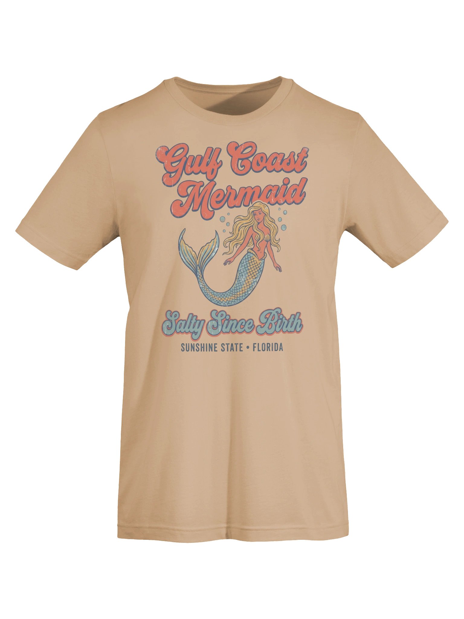 Gulf Coast Mermaid Retro Florida Tee product image (45)