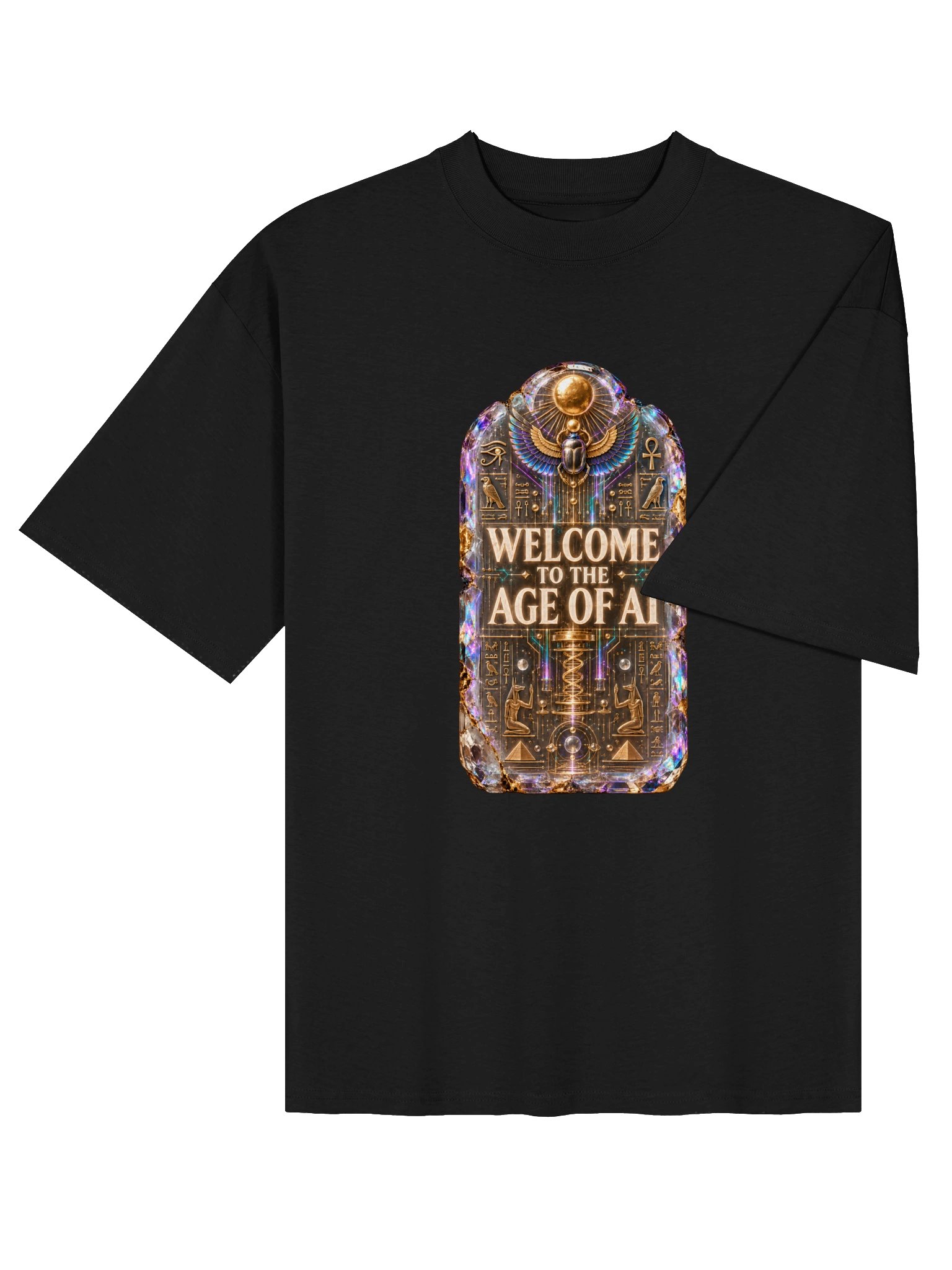 DNARNYA — Quantum Cartouche T-Shirt — Black product image (4)