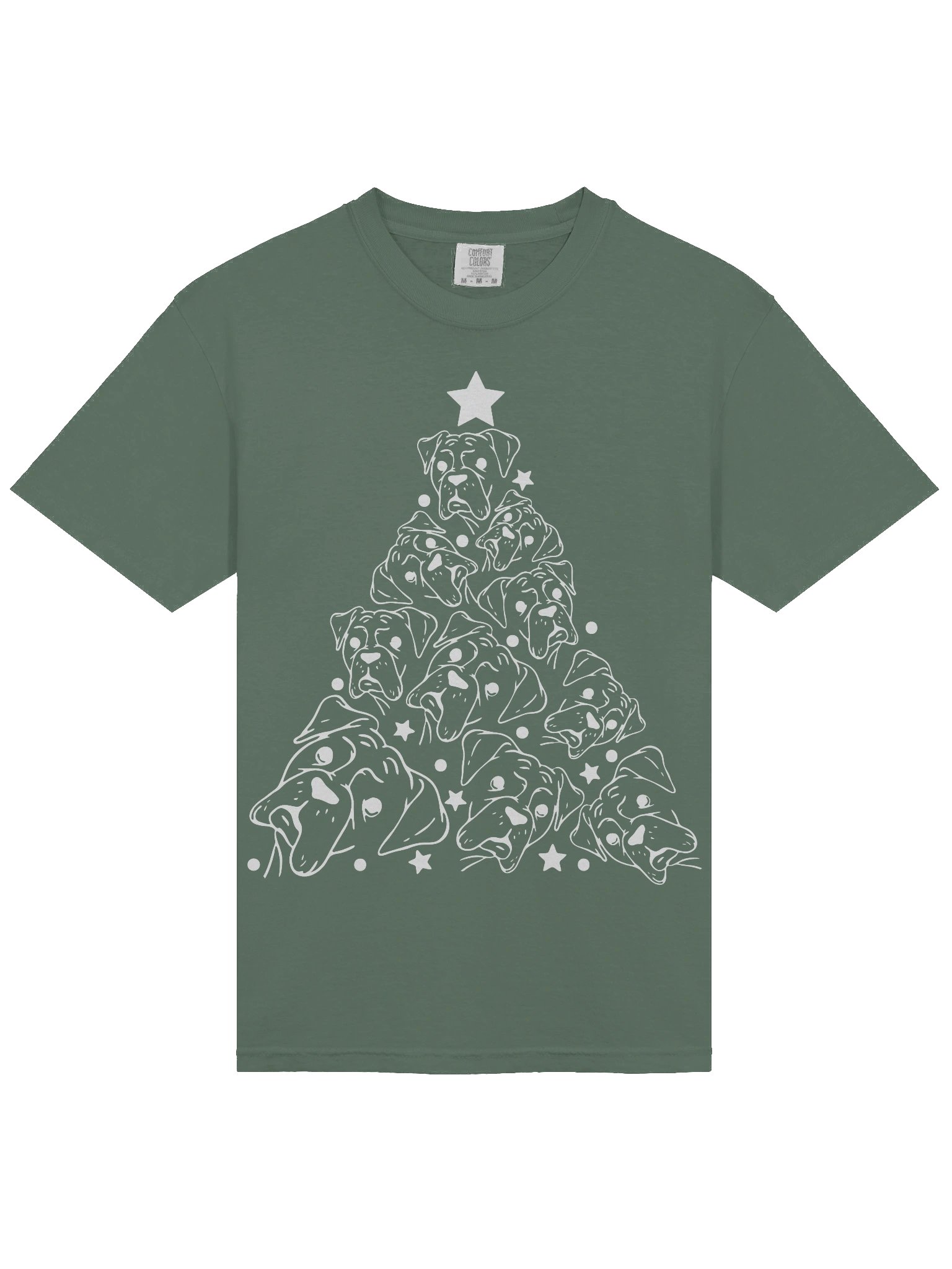 Boxer Christmas Tree T-Shirt product image (5)
