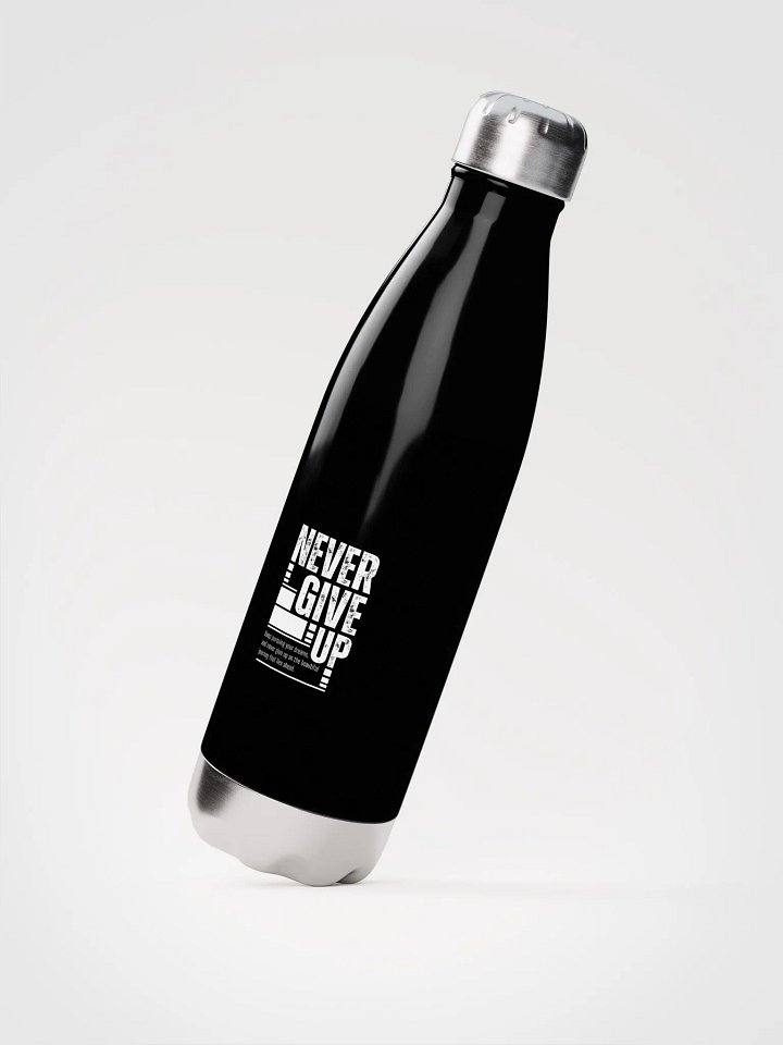 "Never Give Up" Motivational Water Bottle product image (2)