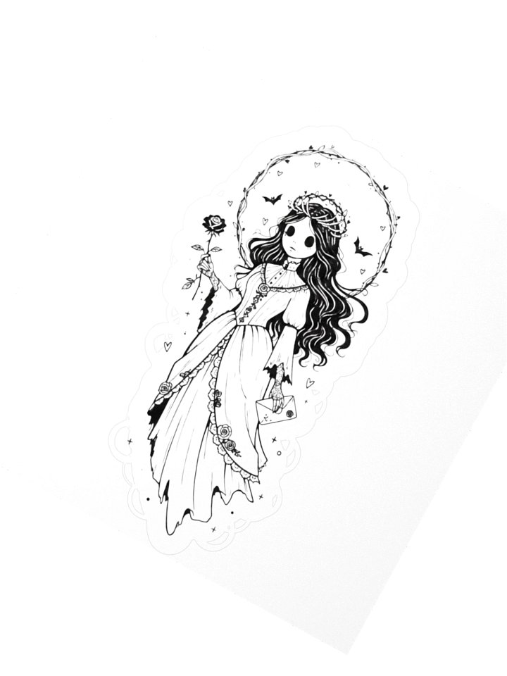 Ghostly Love Kiss Cut Stickers product image (4)
