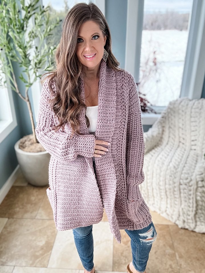 Cuddly As A Cloud Cardigan Crochet Pattern product image (1)