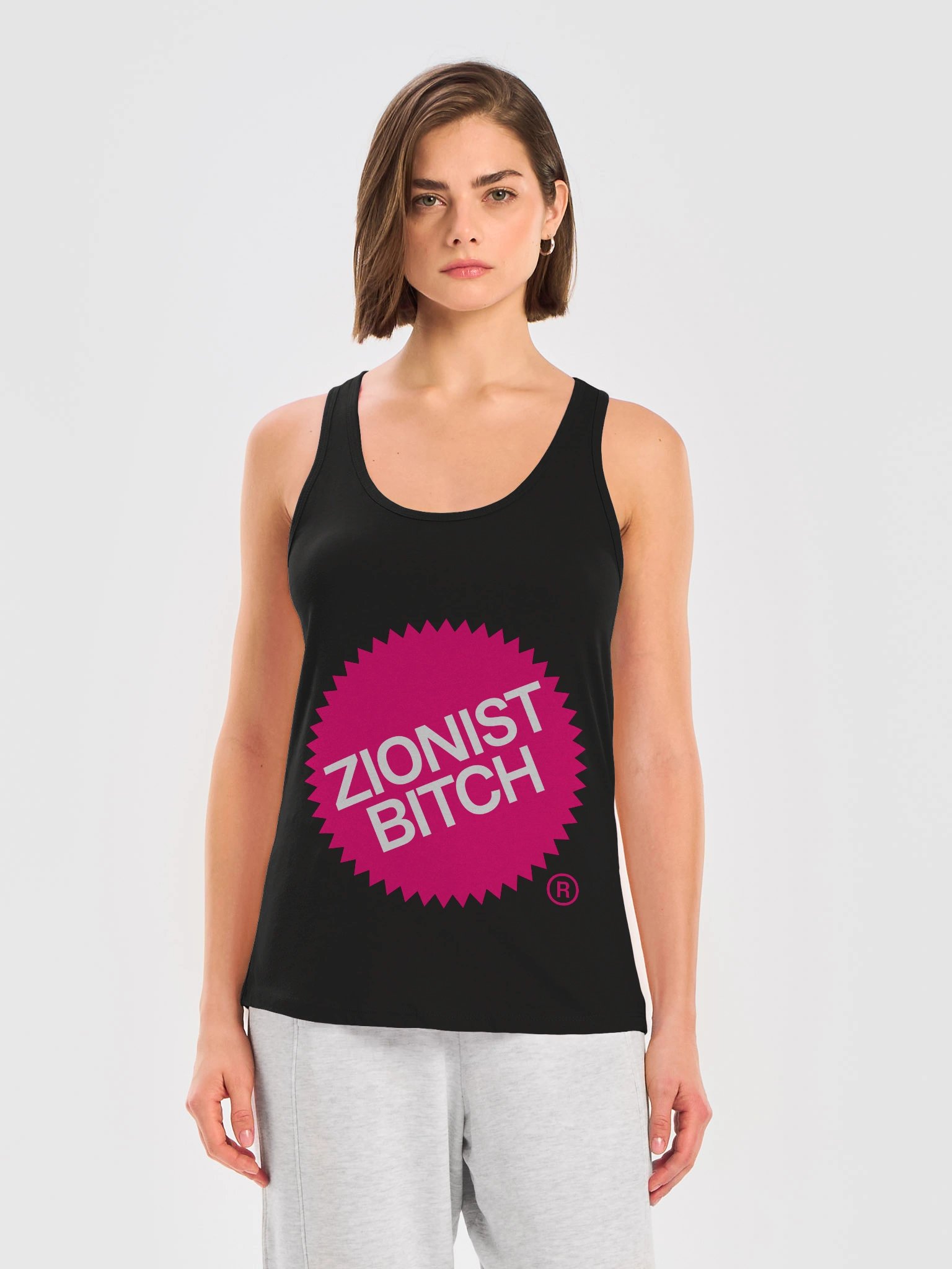 Zionist Bitch Label Tank (Black) product image (3)