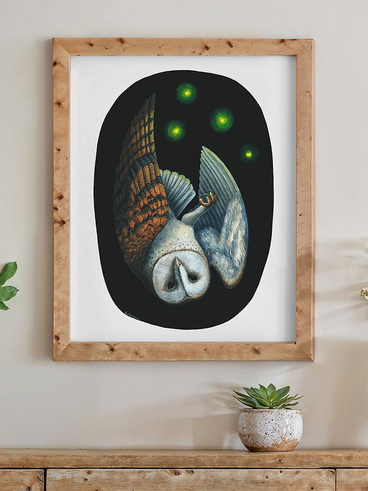 Will-O'-the-Wisp (Barn Owl) - Art Print product image (2)