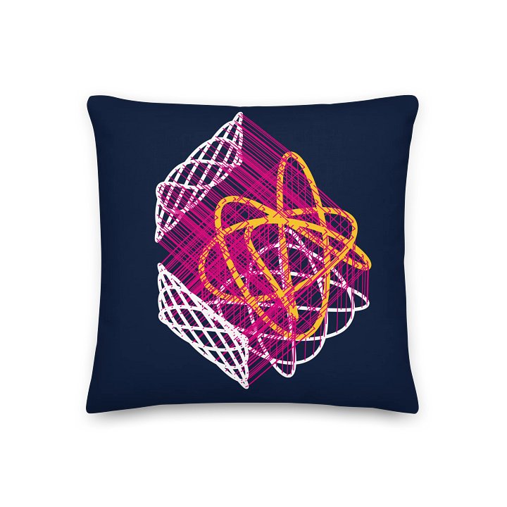 Orthographic Butterflies - Lissajous Figures Mathematical Art Pillow product image (2)