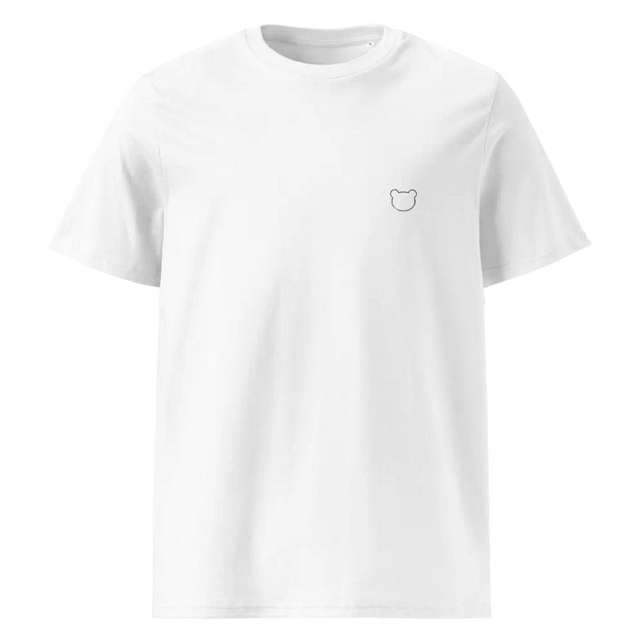 Outline Mini Teddy Bear Embroidered Cotton T-Shirt product image (1)