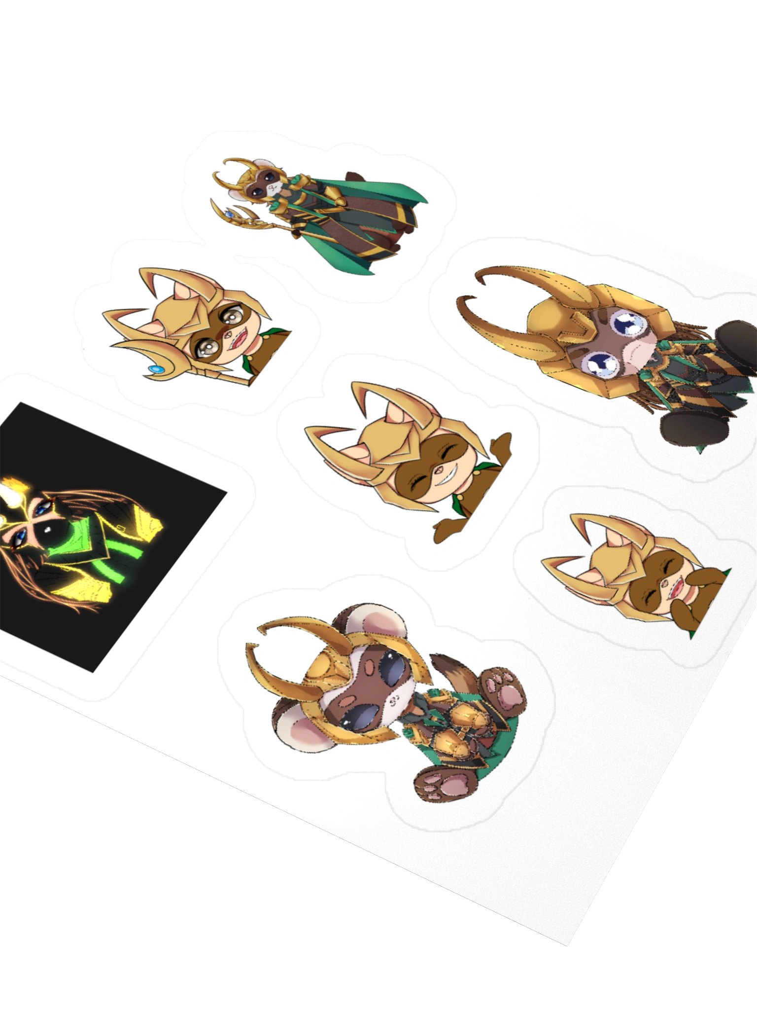 Loki Ferret Sticker Set product image (8)