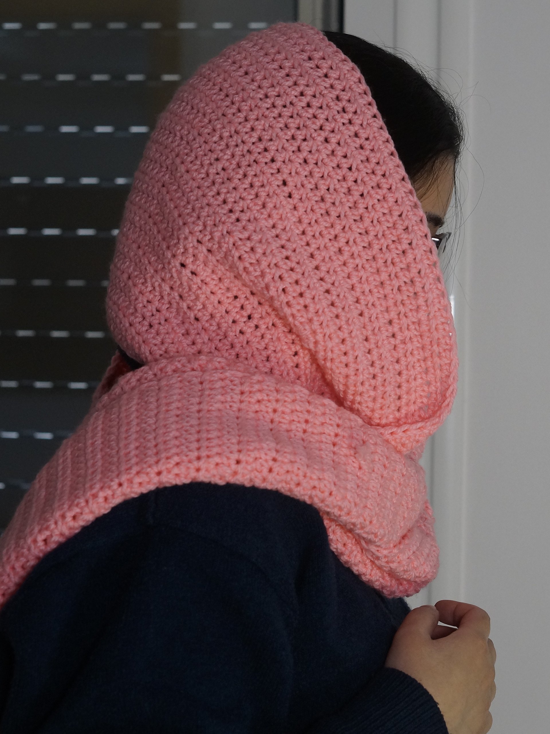Hooded scarf Crochet pattern product image (1)