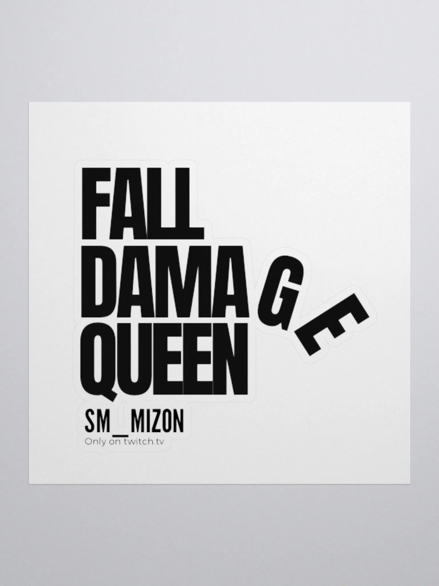 Fall Damage Queen Sticker product image (1)