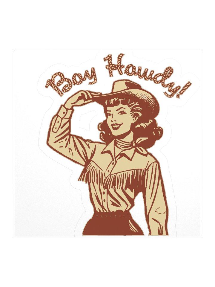 Boy Howdy! Cowgirl Sticker product image (3)