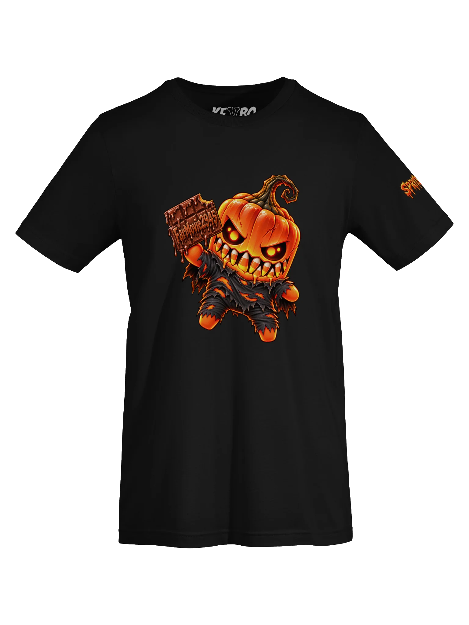SPRITEFEST "Jack-o-Lantern Sprite" ADULT Black T-Shirt product image (5)