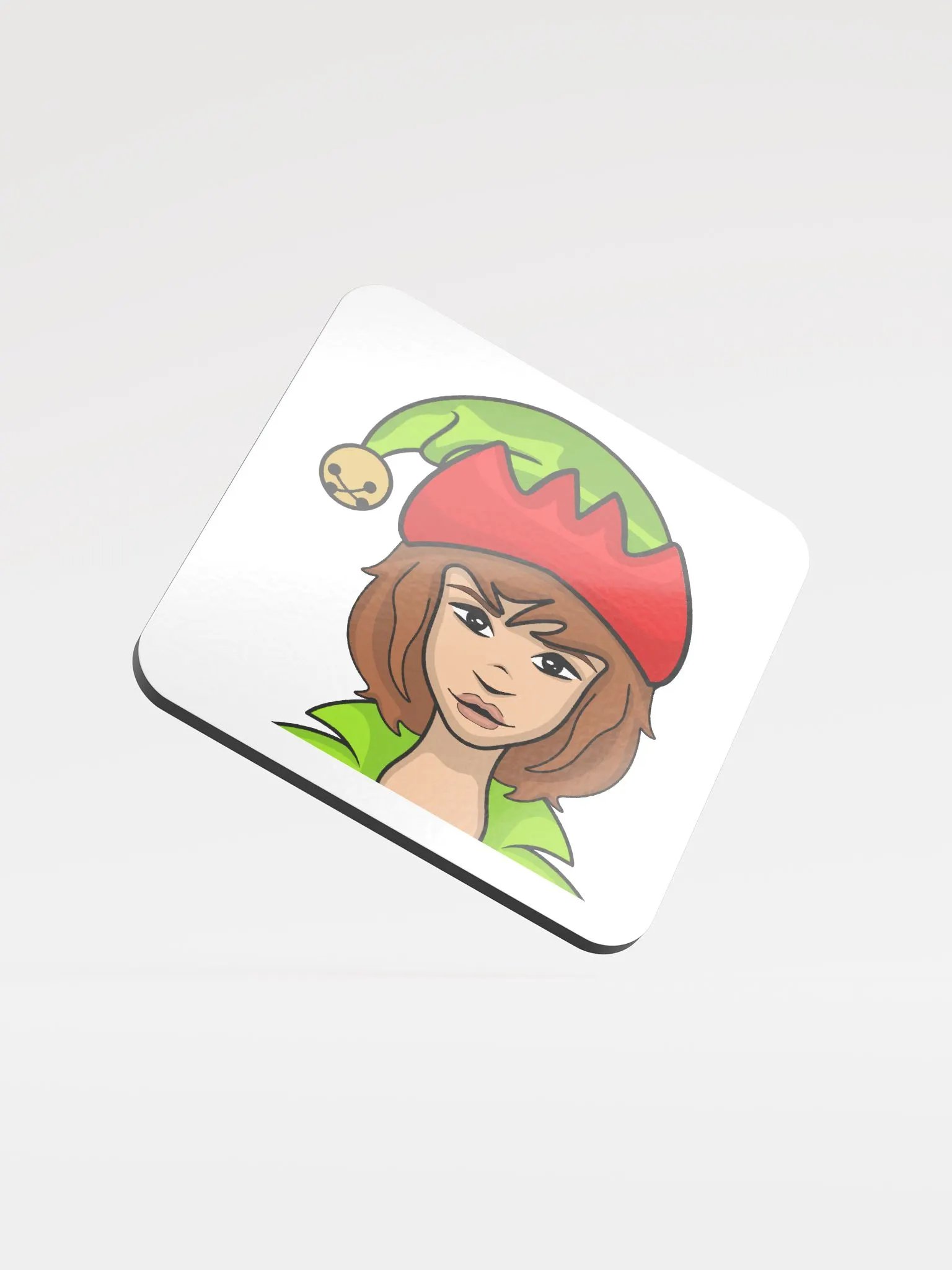 Elf April Glossed Cork Coaster product image (2)
