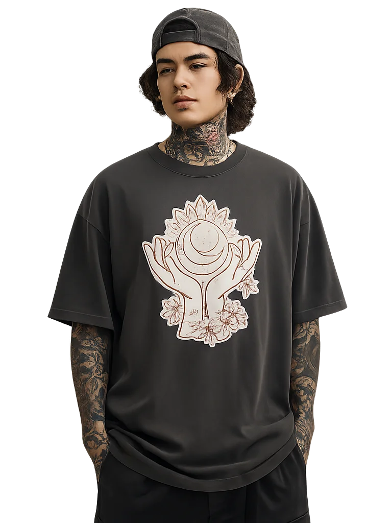 Manifest Moon // Divine Crystals Box Tee product image (2)