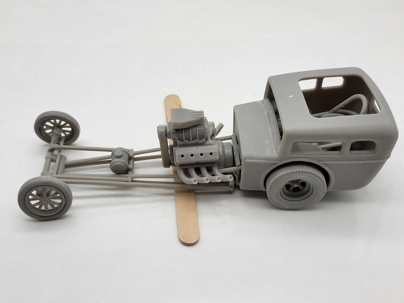 1950's Hot Rod Body Shell Old School Dragster 1/25 Scale Mode Kit product image (1)