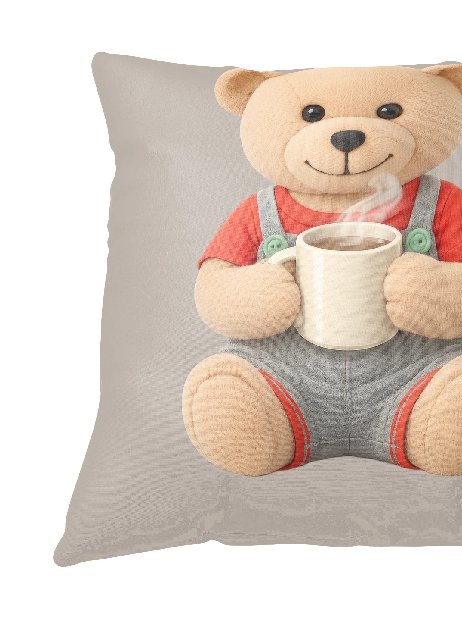 Morning Coffee Teddy Pillow product image (4)