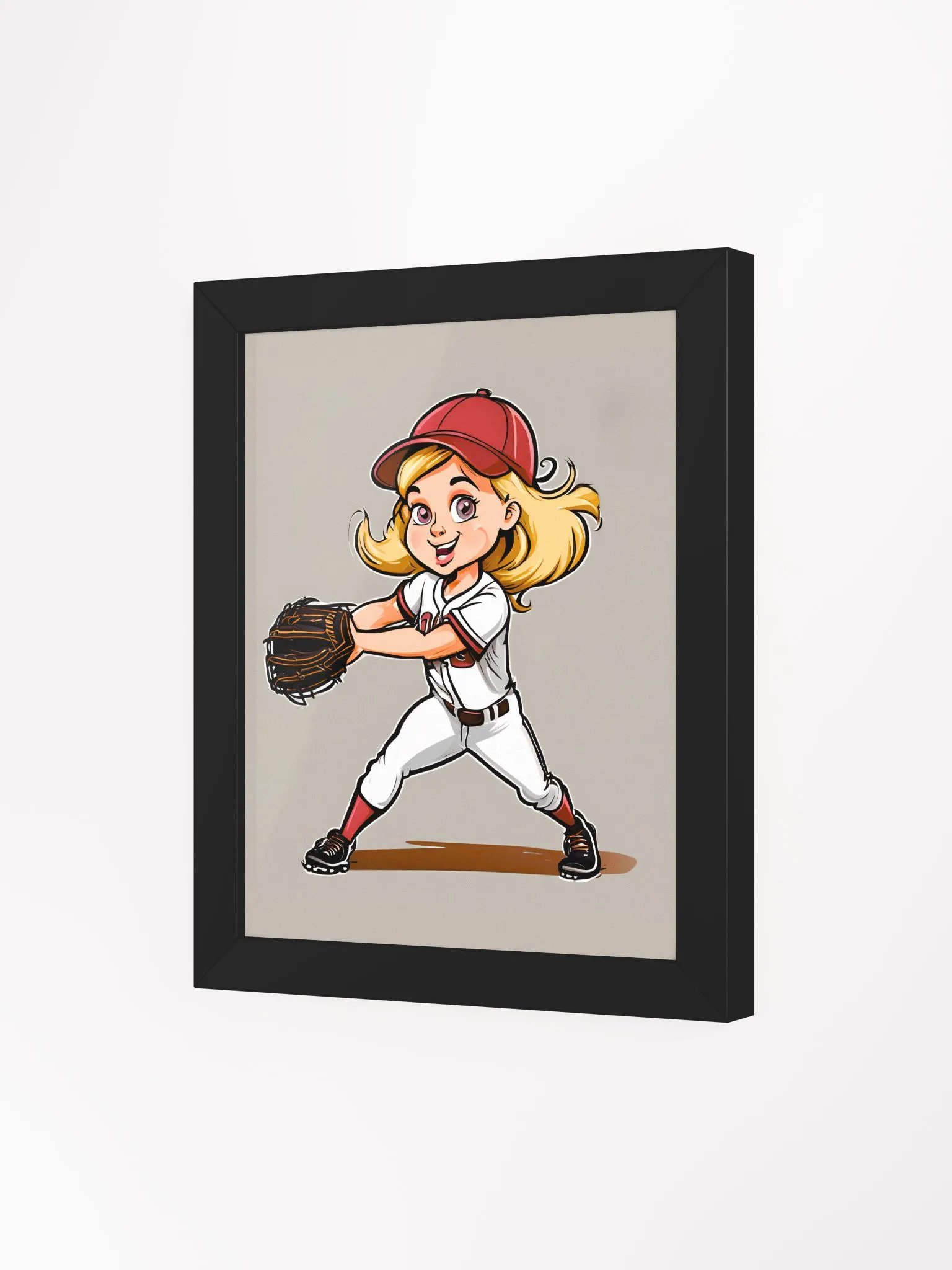 Catch the Game Framed Matte Softball Poster product image (75)