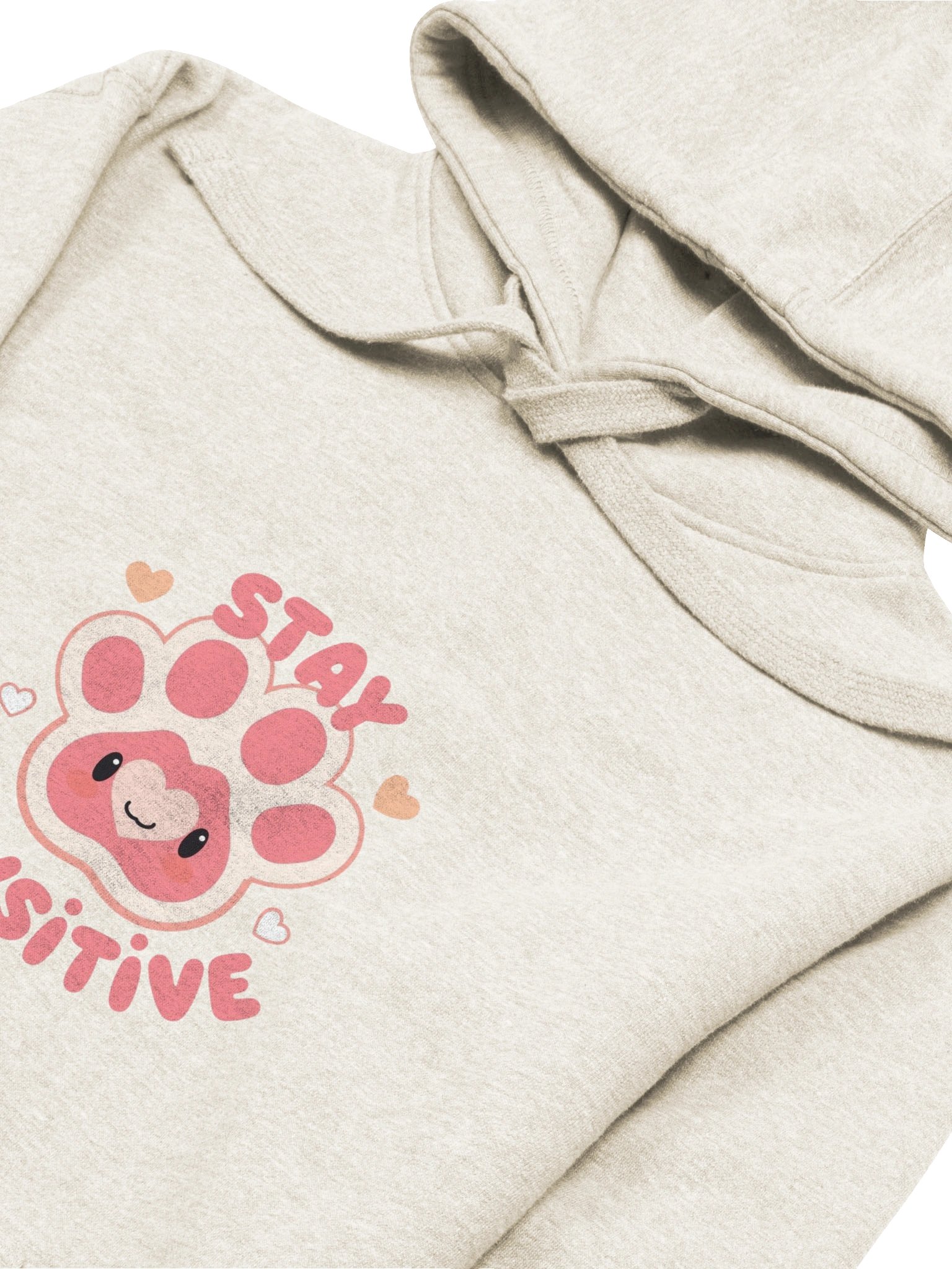 Stay Pawsitive – Cute Kawaii Paw Hoodie product image (27)