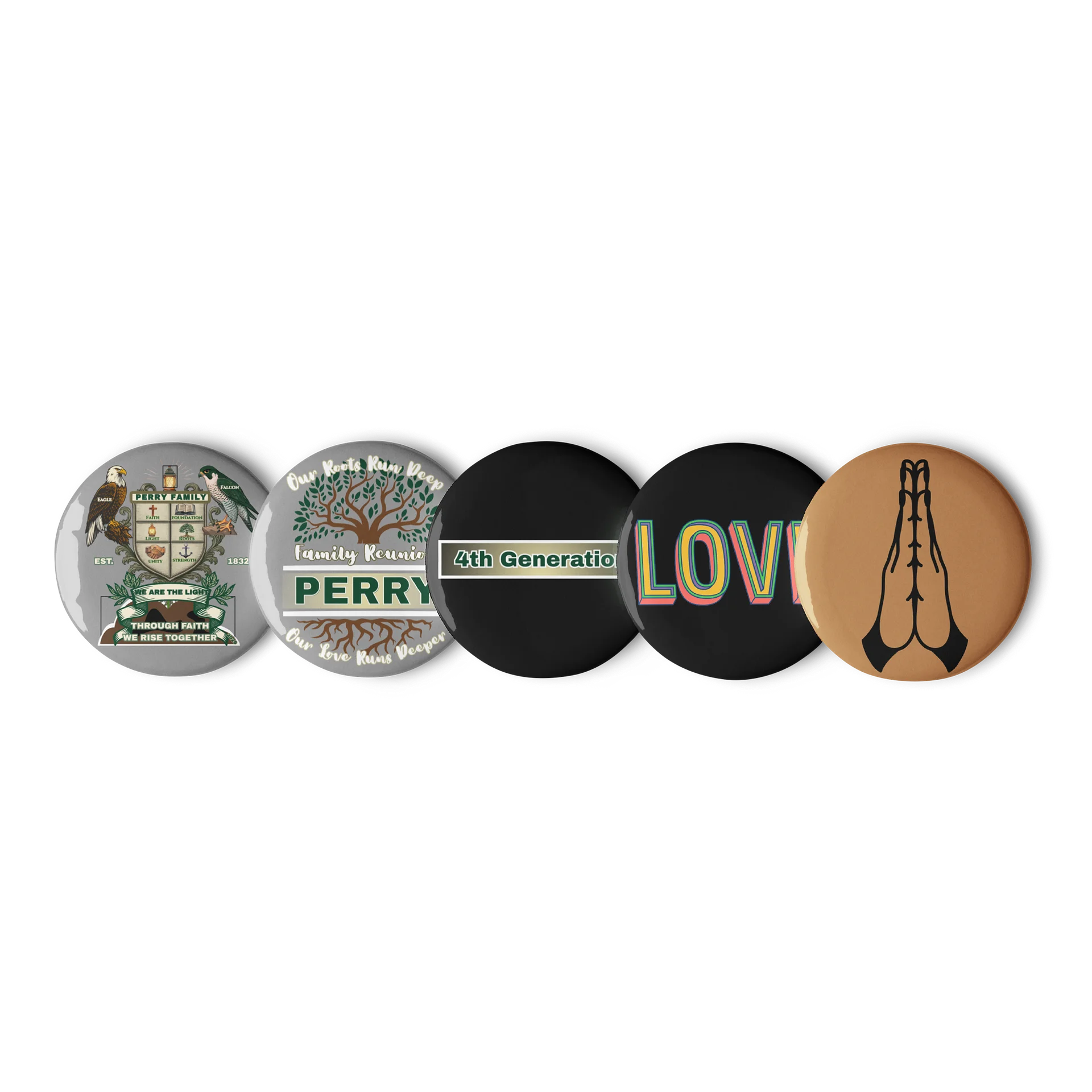 Pin Buttons for 4th Generation Perry Family Reunion 2026 | Legacy Edition product image (1)