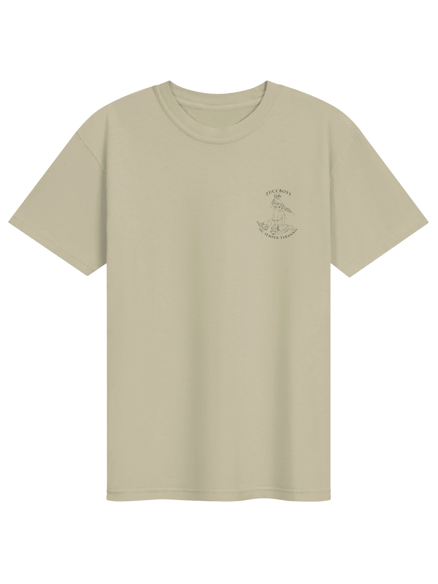ZuccBoys Seal Tee Khaki product image (1)