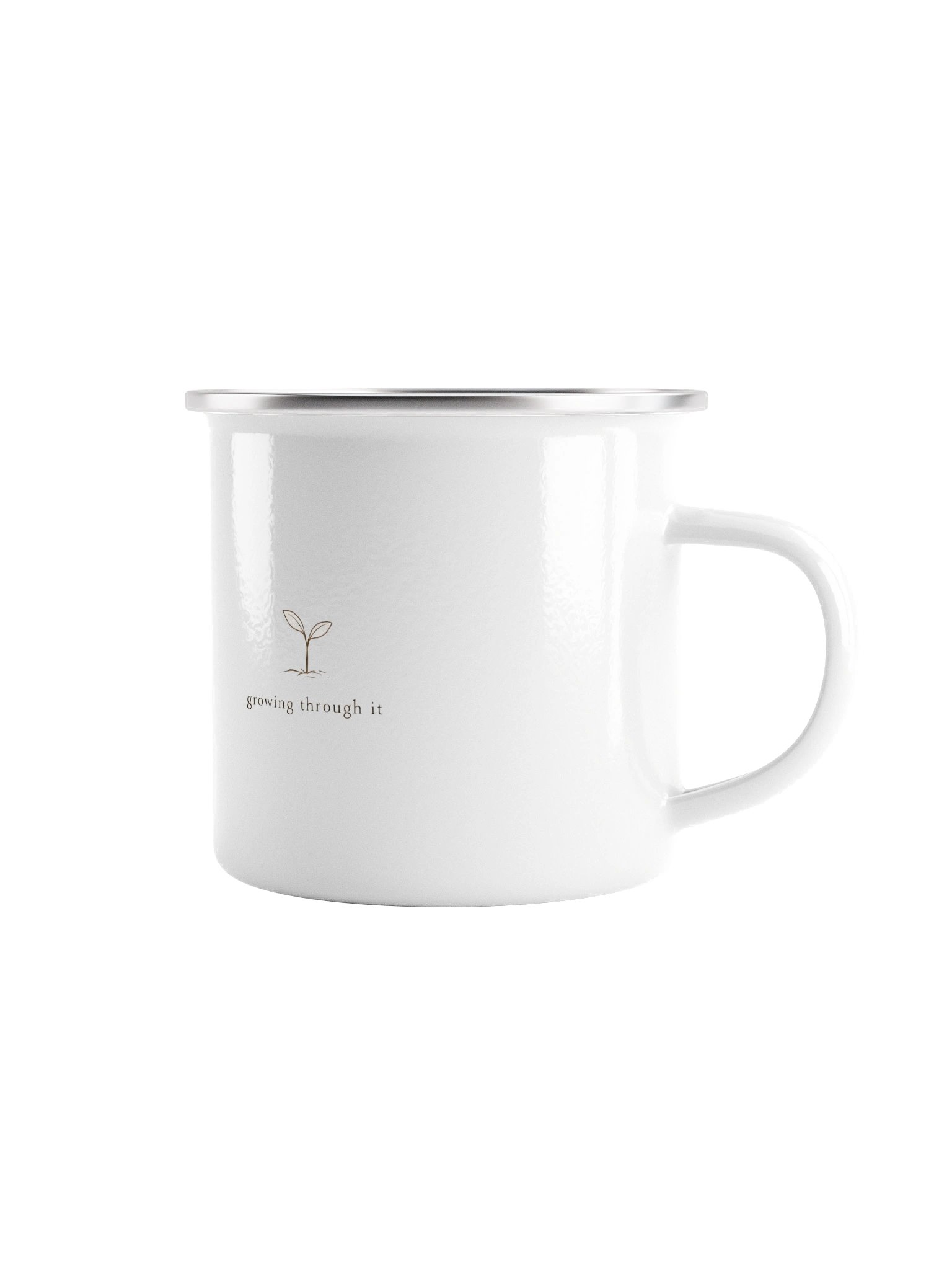 Growing Through It Enamel Mug product image (1)