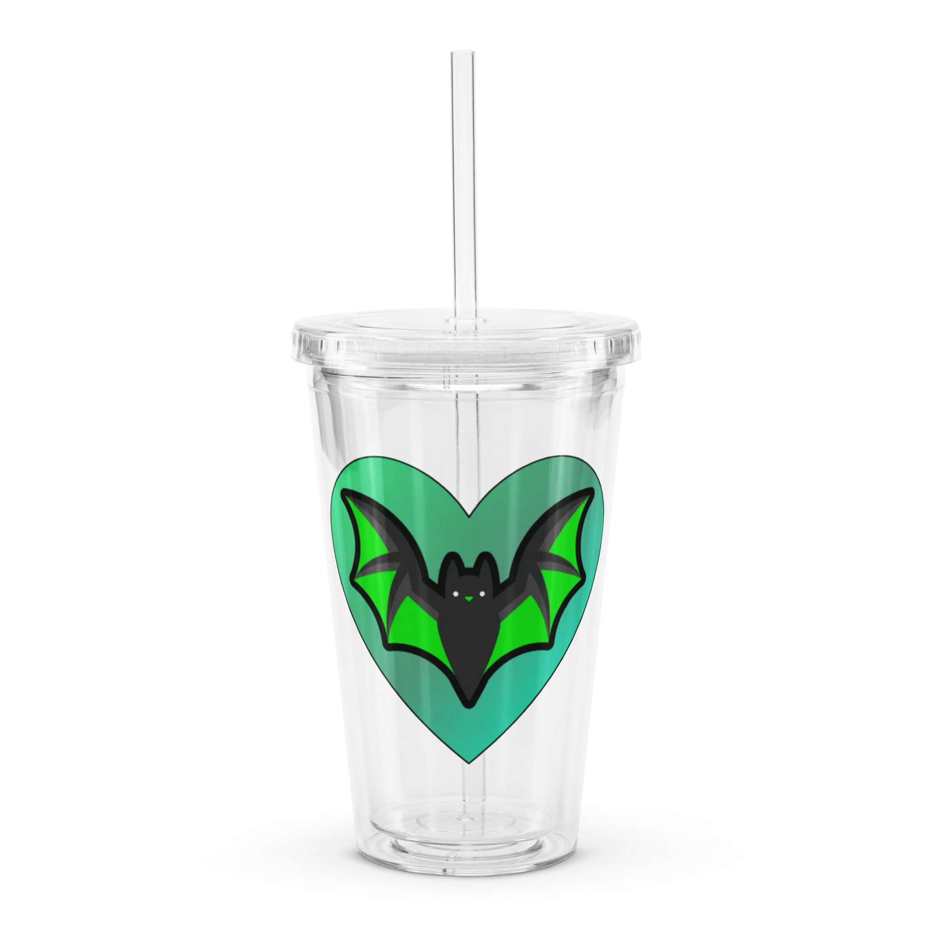 Bat Heart Clear Cup product image (1)