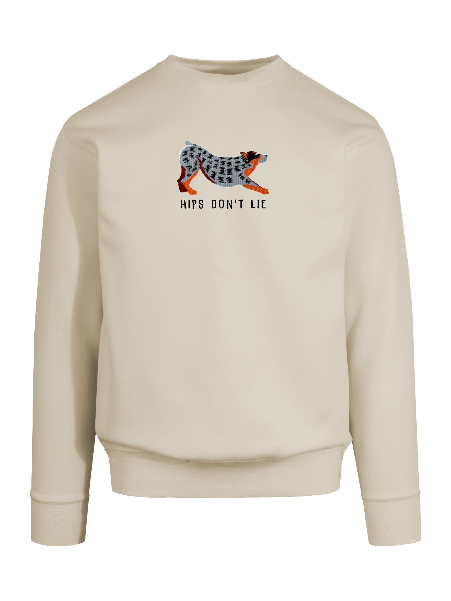 Hips Don't Lie Sweatshirt (Embroidered) of an Australian Cattle Dog(Blue Heeler) product image (79)