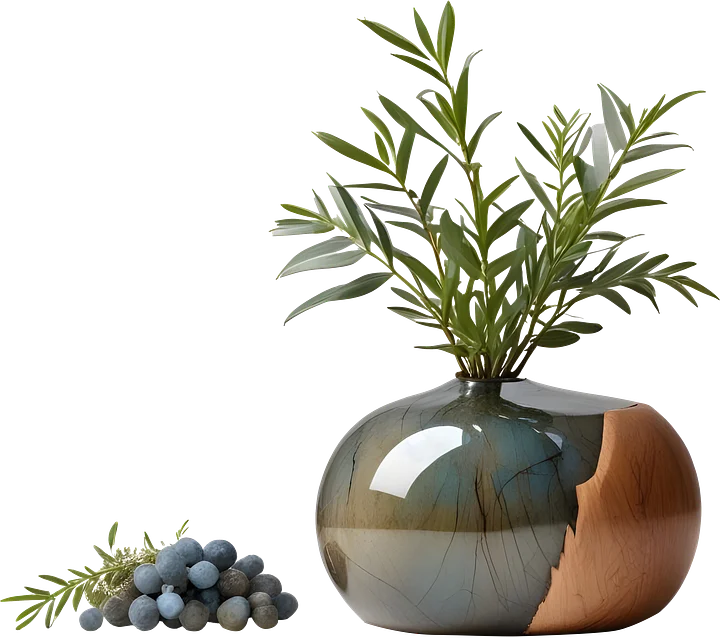 Celestial Grace – Boho Chic Artisan Vase PNG product image (1)