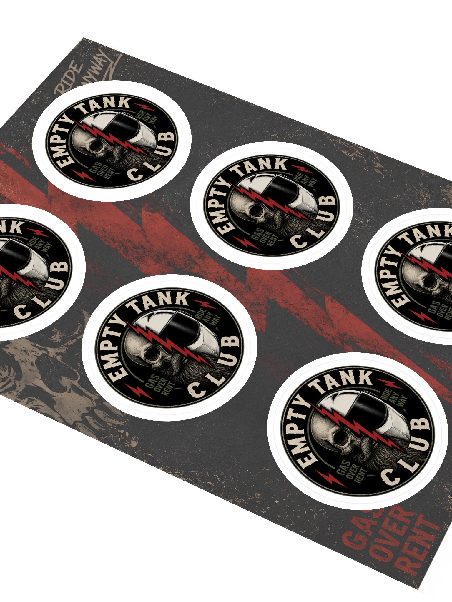 Empty Tank Club – Ride Anyway Sticker Pack product image (2)
