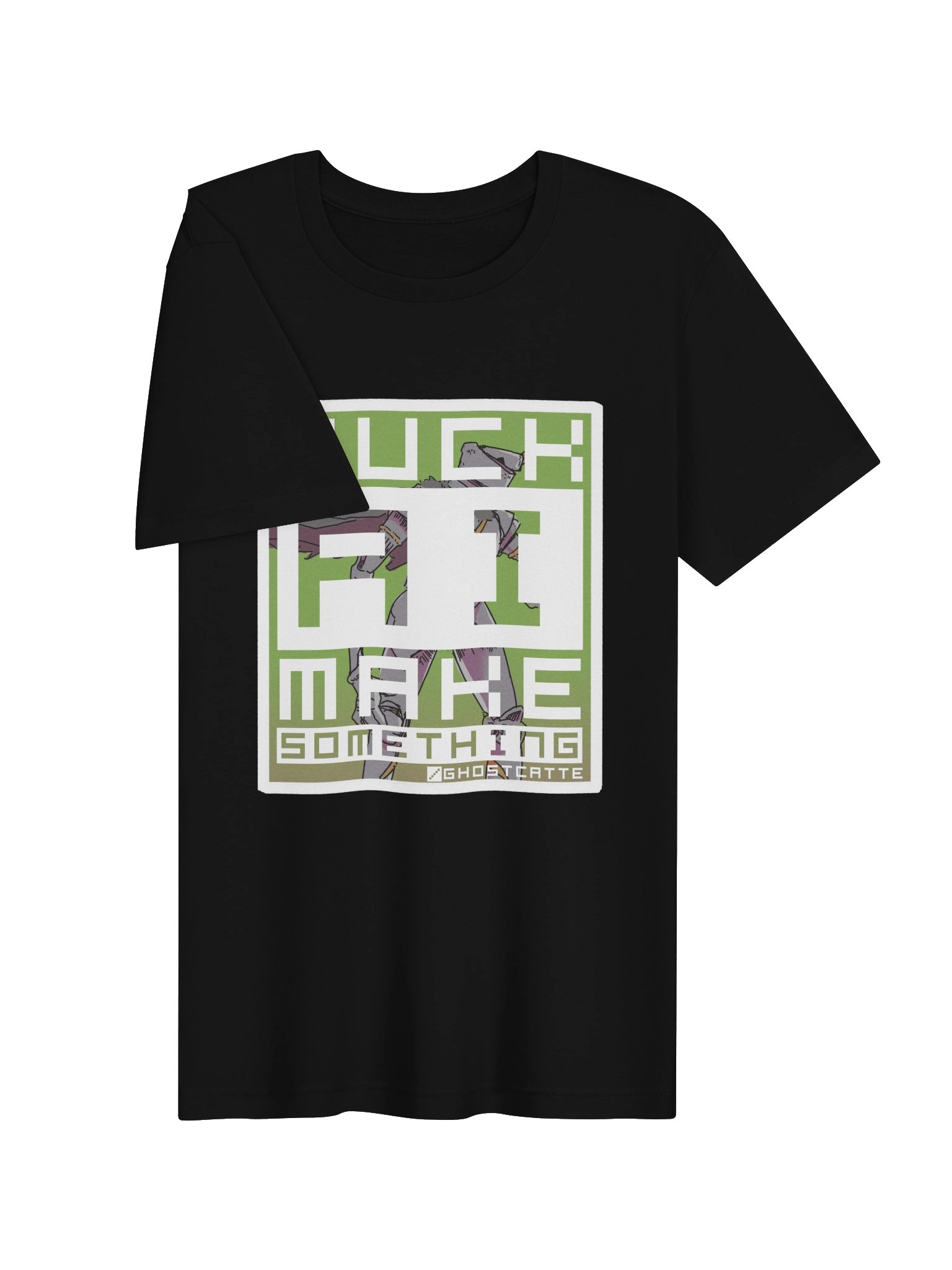F*ck AI, make something - Bella/Canvas Shirt product image (3)
