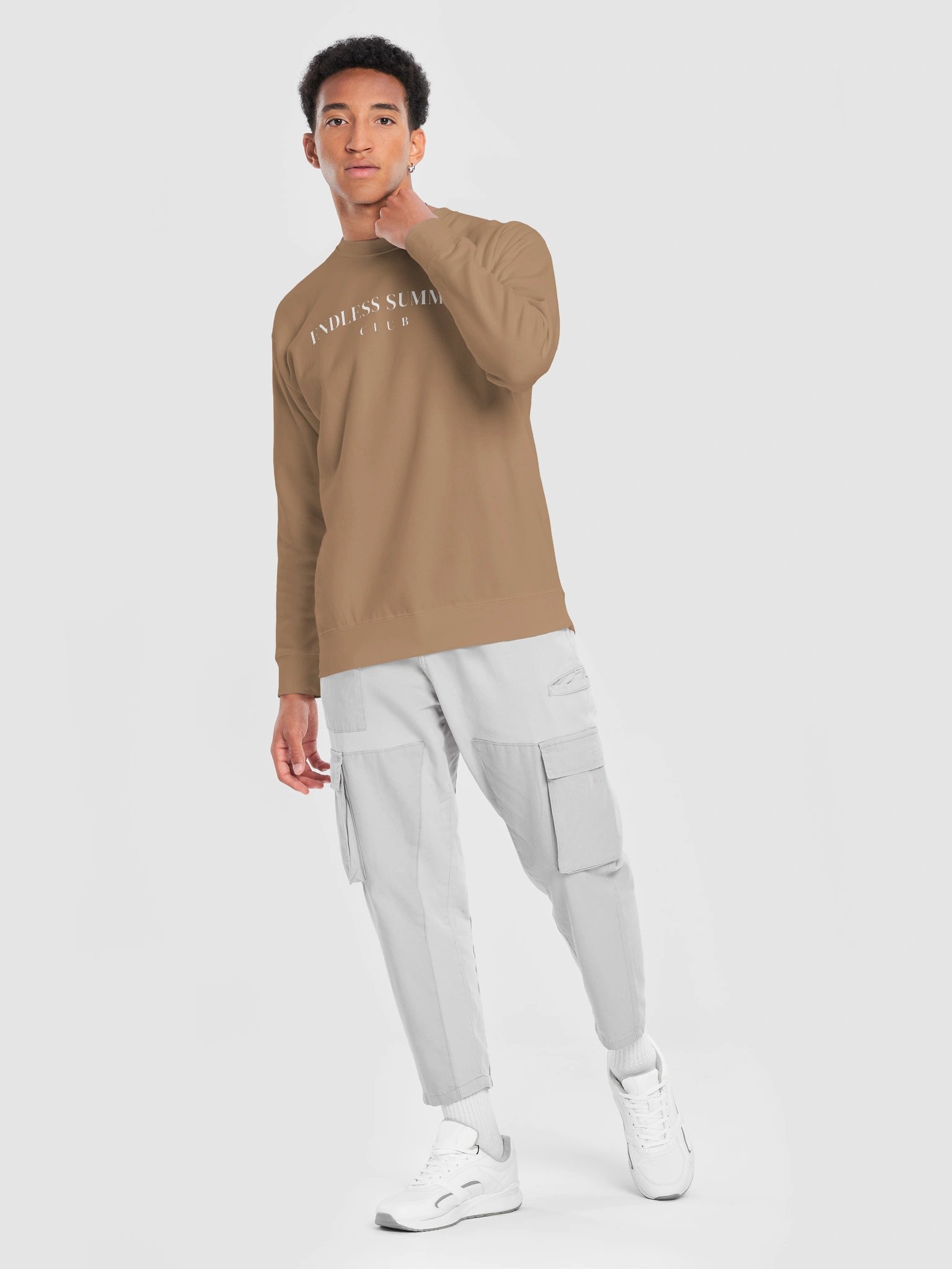 Endless Summer Club Arch Sweater Brown / Black / Dark Red product image (37)