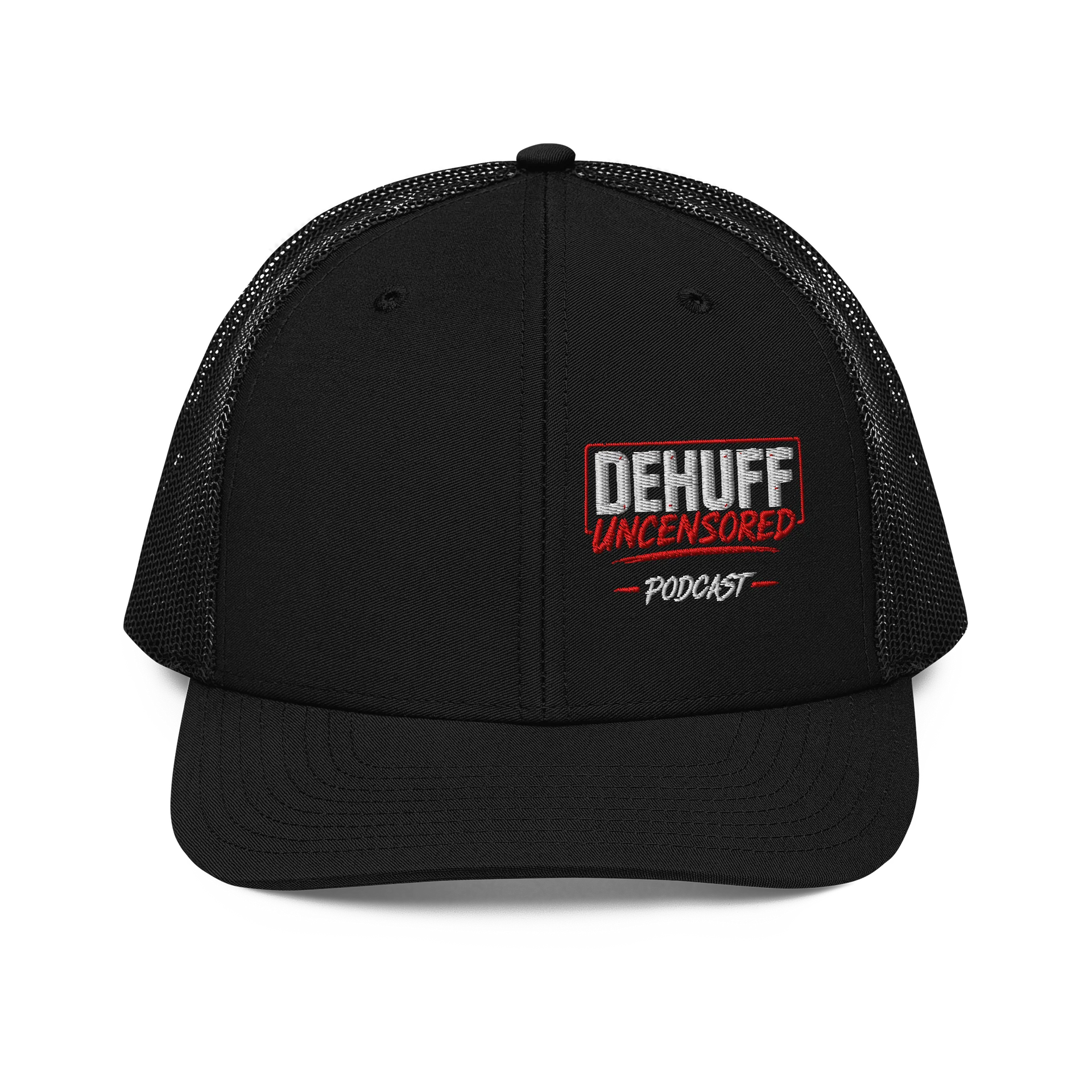 DeHuff Uncensored side logo hat product image (1)