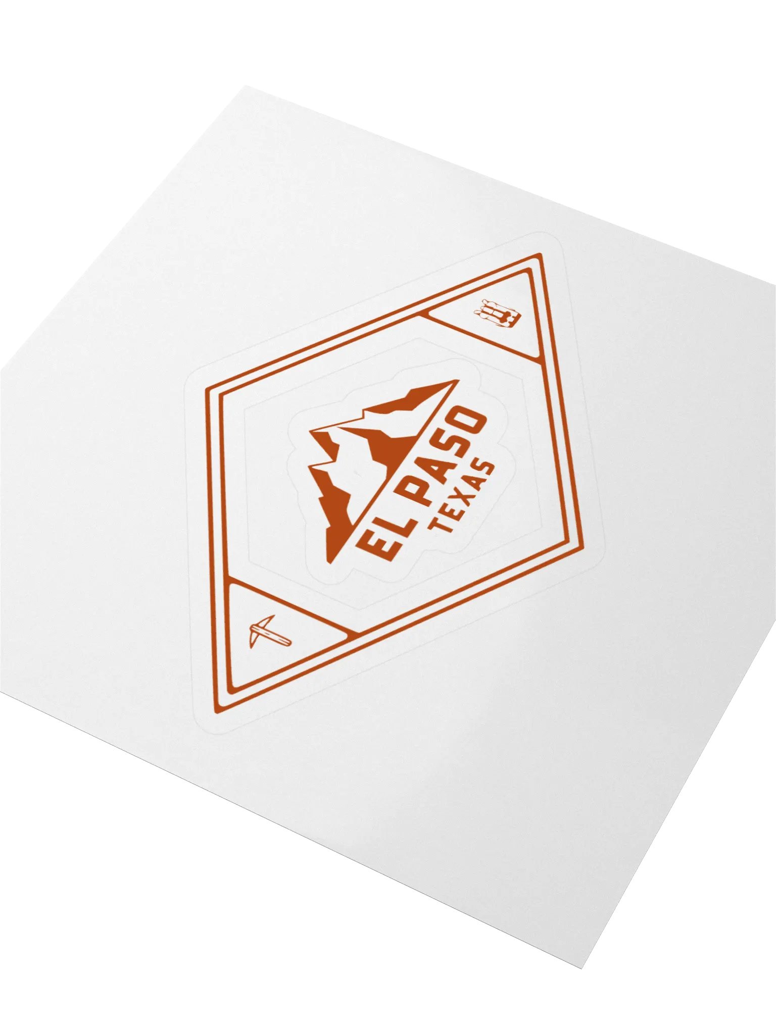 El Paso Texas Mountain Emblem Kiss Cut Sticker product image (3)