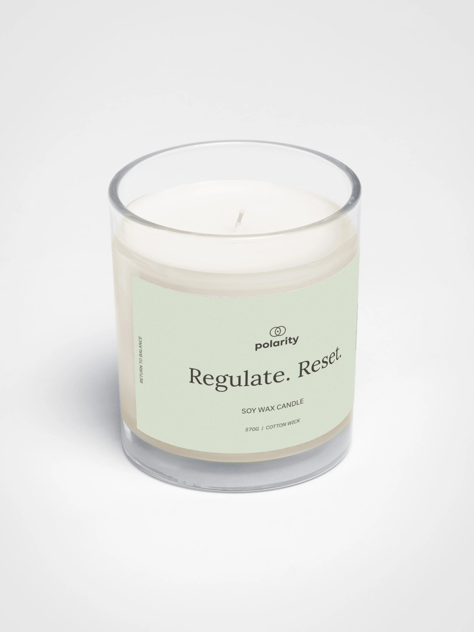 Soy Wax Candle | Regulate. Reset. product image (2)