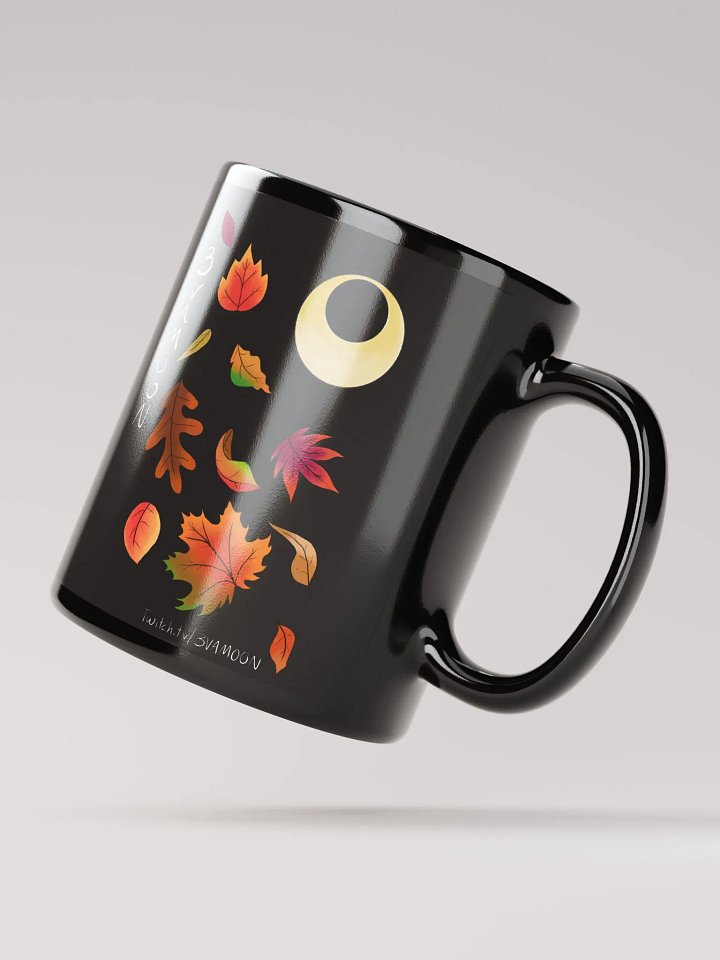 Autumn Leaves Moon Black Coffee Mug product image (3)