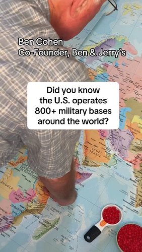 The USA has over 800 US military bases around the world. It's too many AND TOO EXPENSIVE. We're not defending the US geograph...