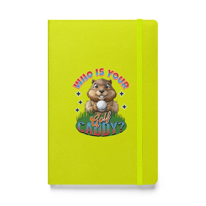 Who Is Your Golf Caddy? Sparkling Groundhog Notebook product image (1)