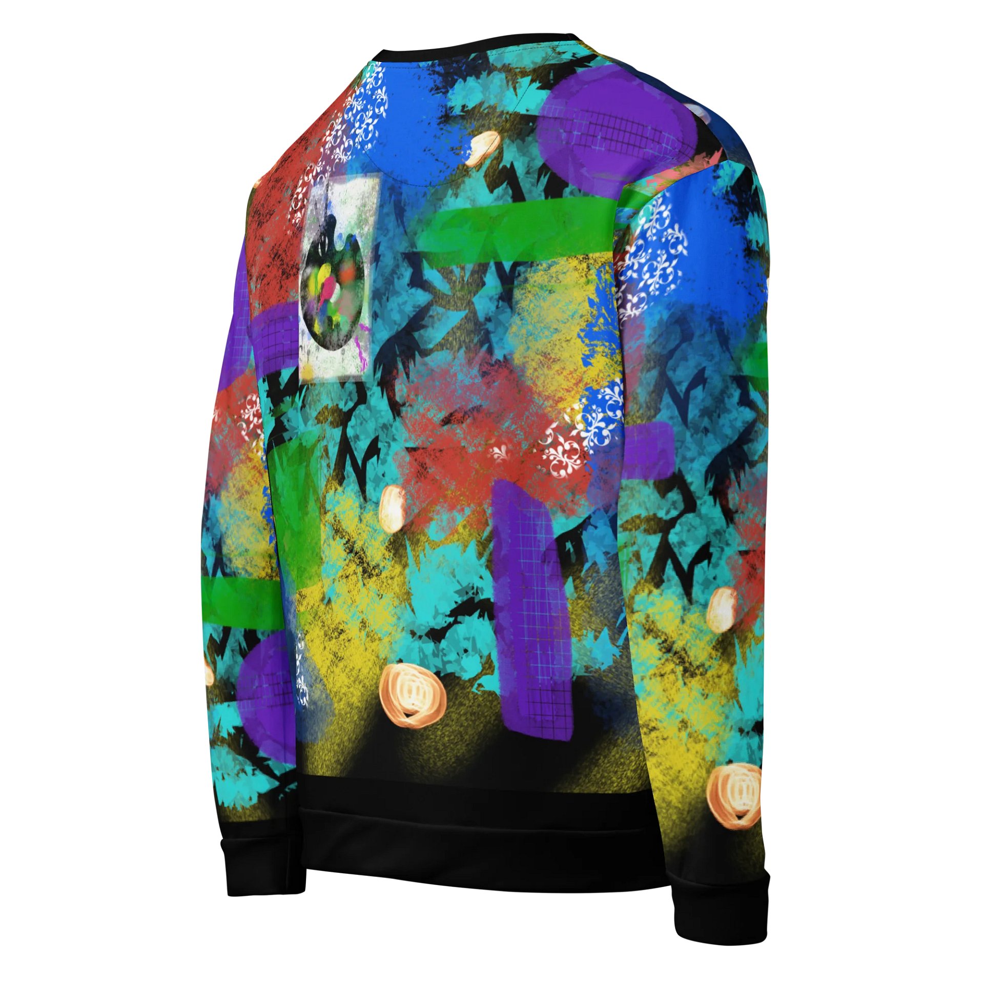 AbstractWear 'Night Flower' Unisex Art Sweatshirt product image (5)