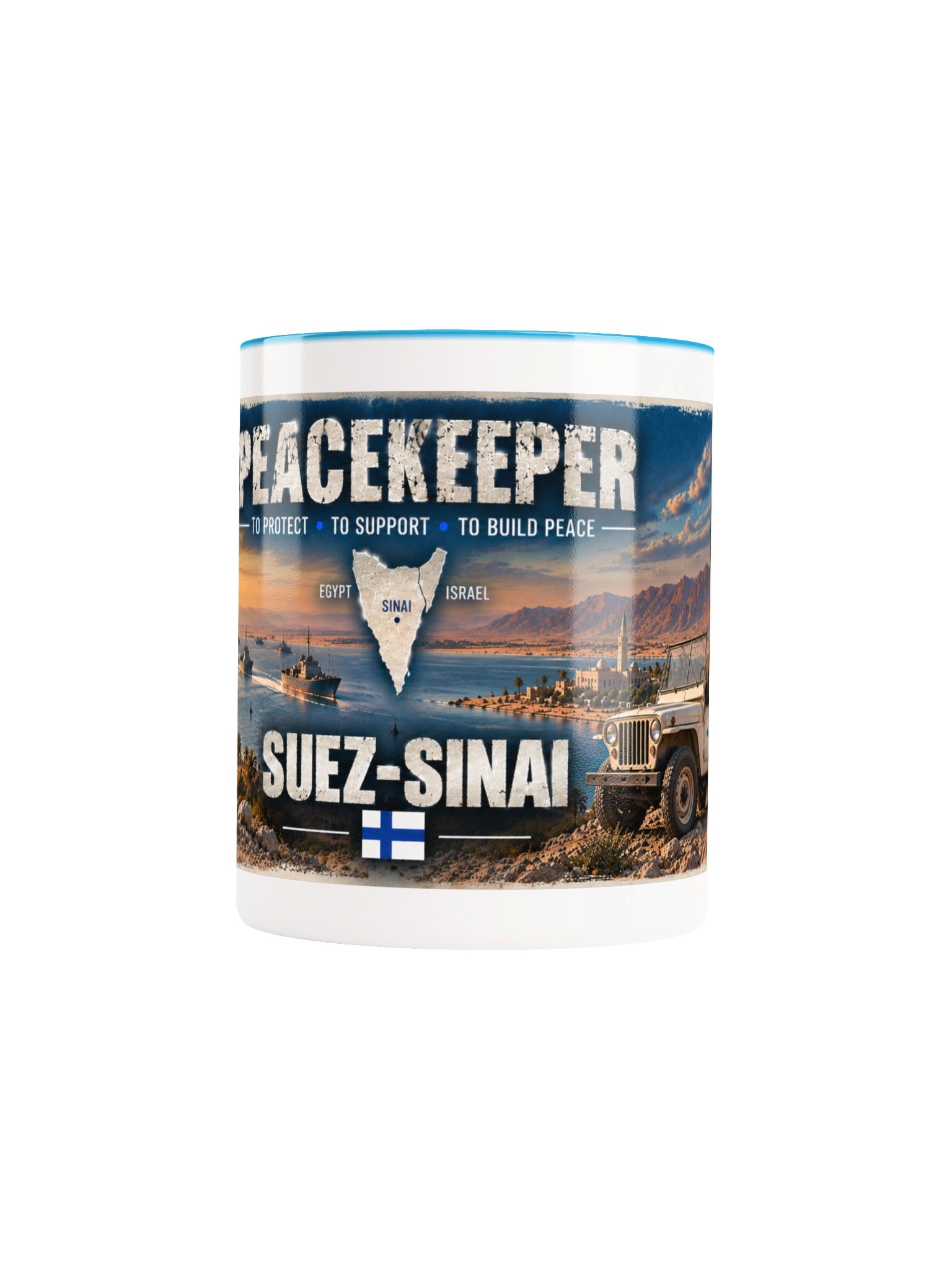 SUEZ–SINAI Peacekeeper Mug – 11 oz product image (5)