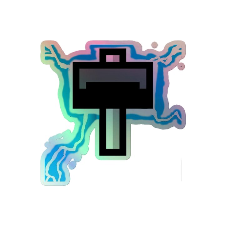 Electrifying Hammer Holographic Sticker Set product image (2)