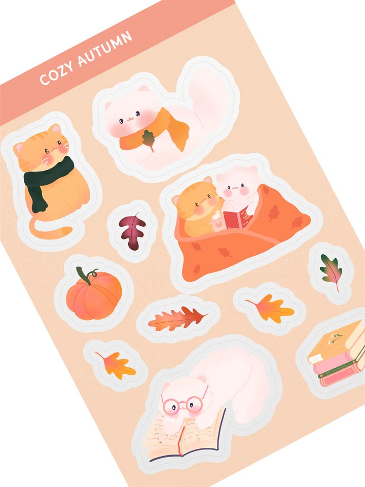 Cozy Autumn Sticker Sheet product image (1)